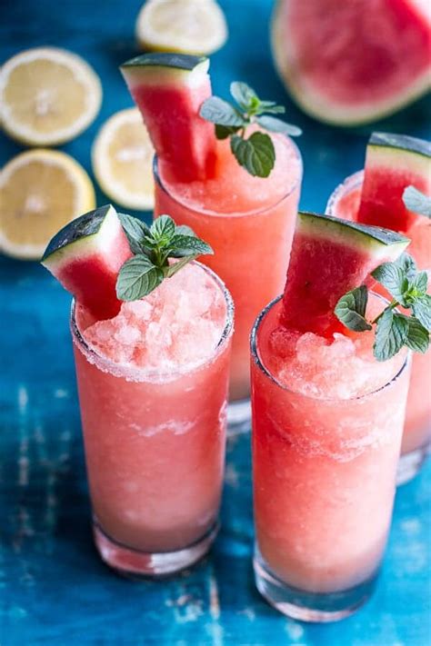 Pink Watermelon Lemonade Slushies. - Half Baked Harvest