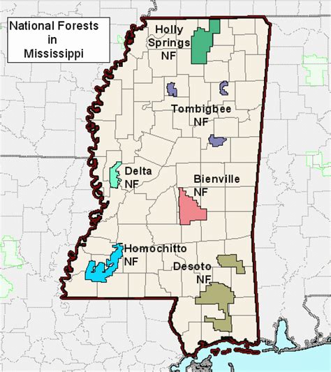 Usda Forest Service - Sopa - Mississippi In Mississippi State Parks Map ...