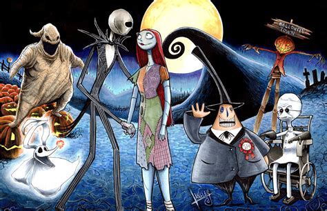 Nightmare Before Christmas SIGNED 11x17 Art Print - Etsy | Nightmare before christmas characters ...