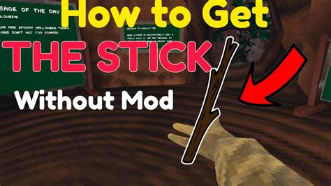 I found OUT HOW TO GET THE STICK without being MOD? - YouTube