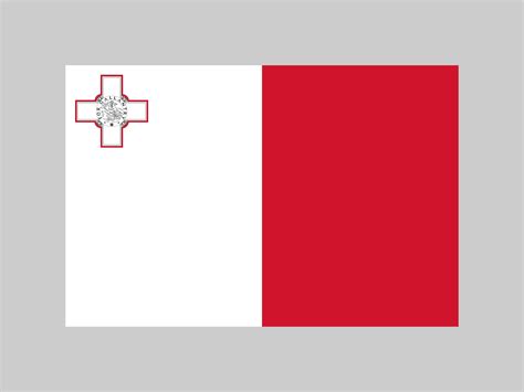 Malta flag, official colors and proportion. Vector illustration. 7875631 Vector Art at Vecteezy