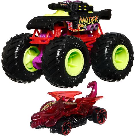 Hot Wheels Monster Trucks Vehicle 2023 Mix 1 2-Pack Case of 8