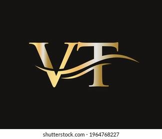 Elegant Stylish Vt Logo Design Your Stock Vector (Royalty Free ...