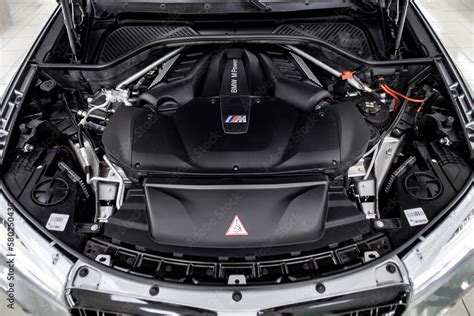 car engine detail BMW X5M Stock Photo | Adobe Stock