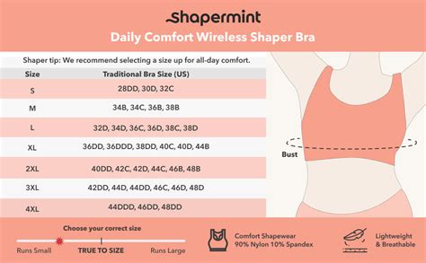 SHAPERMINT Compression Wirefree High Support Bra for Women Small to ...