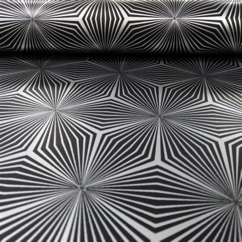 Holden Sparkle Star Geometric Pattern Wallpaper Metallic Abstract 3D Effect 12616 - Black Silver ...