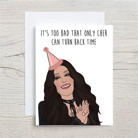 Cher Birthday Card - Etsy Canada