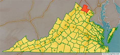 Map of Loudoun County, Virginia