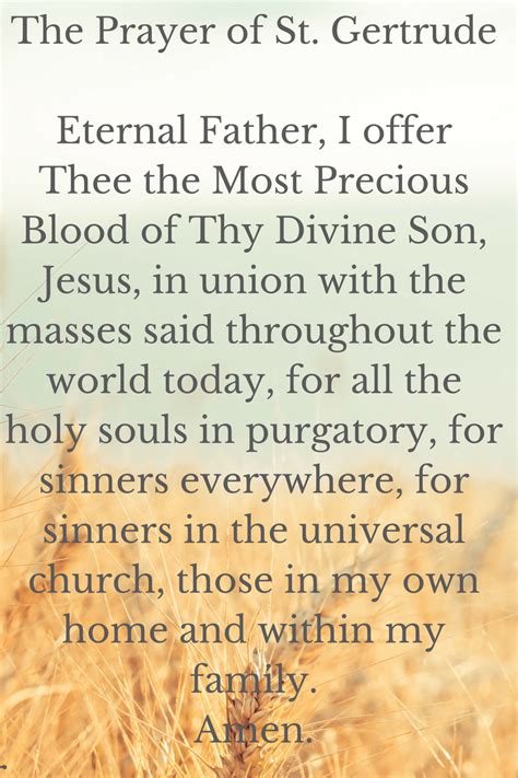 The Prayer of St. Gertrude the Great for the Souls in Purgatory - Novena Prayers - Catholic Devotion