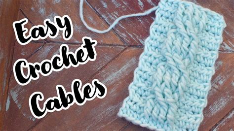 Crochet Easy Beginner Cables Stitch Tutorial | Crochet cable, Crochet cable stitch, Cable stitch