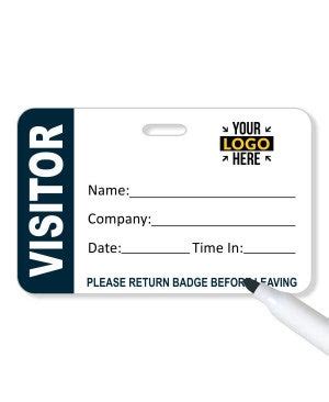 Visitor Passes, Templates, School Visitation Pass - Ships Next Day - NameTagWizard.com