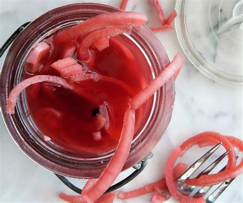 Pickled Red Onions - Frugal Hausfrau