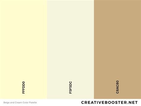 25+ Best Colors That Go With Cream (Color Palettes) – CreativeBooster