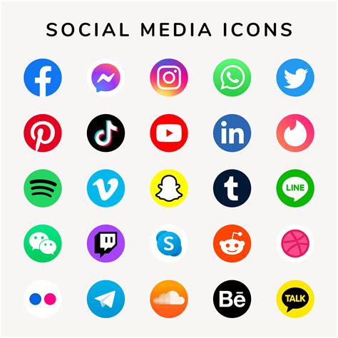 Social Media Logos SVG Bundle Social Network Social Media - Etsy