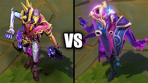 Soul Fighter Jhin vs Dark Cosmic Jhin Skins Comparison (League of ...