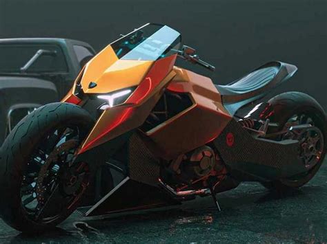 This Lamborghini Motorcycle Concept Is A Carbon-clad Sports Cruiser That Could Eat Any Ducati ...