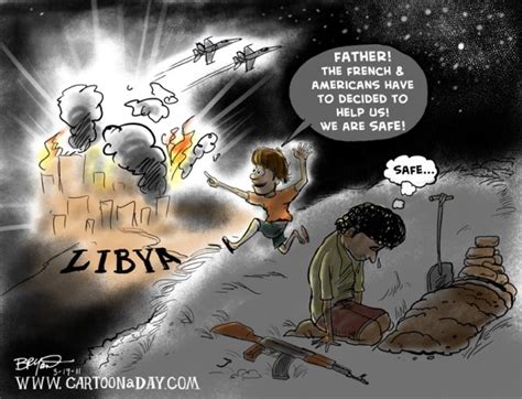 War Begins in Libya Cartoon Cartoon