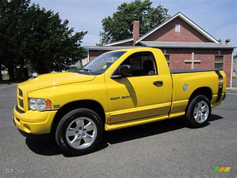 2004 Solar Yellow Dodge Ram 1500 Rumble Bee Regular Cab 4x4 #67494479 | GTCarLot.com - Car Color ...