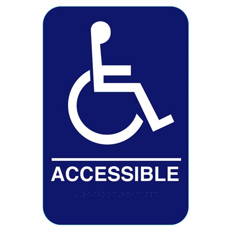 California Approved ADA Handicap Accessible Restroom Sign #CR-CACCS69