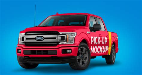 Pickup Truck Mockup PSD FREE :: Behance