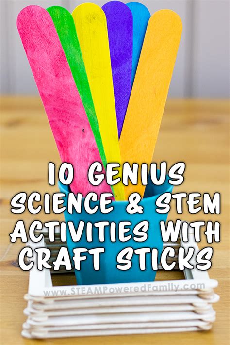 10 Genius Science and STEM Activities With Craft Sticks