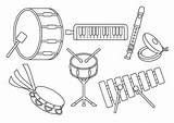 Musical Instruments Coloring Pages sketch template