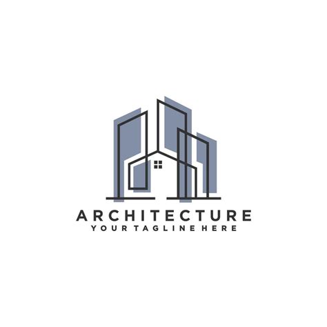 Architecture logo design, Vector construction company brand design template. Architect and ...