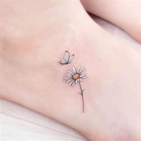 Daisy Foot Tattoos