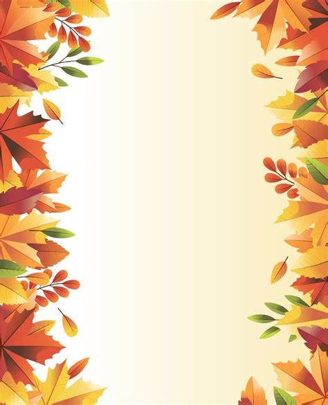 Fall Page Borders - 10 Free PDF Printables | Printablee