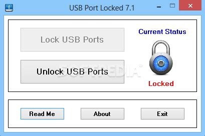 USB Port Locked 7.1 - Download, Review, Screenshots