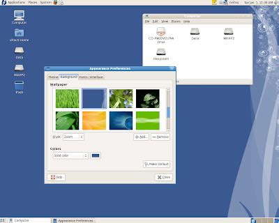 Vitou's personal records: Linux home screen