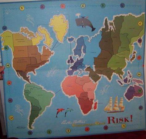 Vintage RISK game board by Parker Bros. circa. by AlloftheAbove