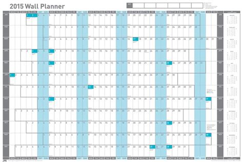 Wall planner, Wall calendar, Calendar printables