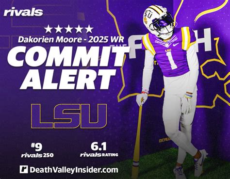 2025 five-star WR Dakorien Moore commits to LSU - Rivals: Football ...