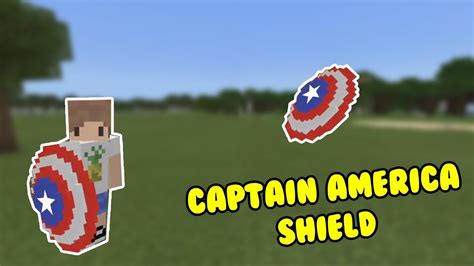 Captain America Shield in Minecraft Bedrock Edition - YouTube