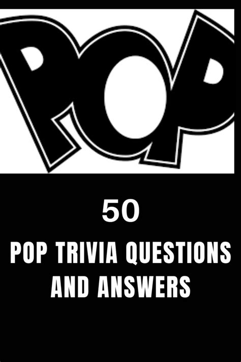 50 Pop Trivia Questions and Answers - Trivia Inc