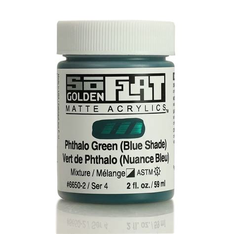 2 oz. Phthalo Green (Blue Shade) SoFlat Matte Acrylic | Acrylic, Acrylic painting, Acrylic colors