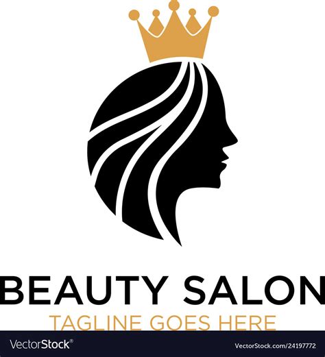 Beauty salon logo design inspiration Royalty Free Vector