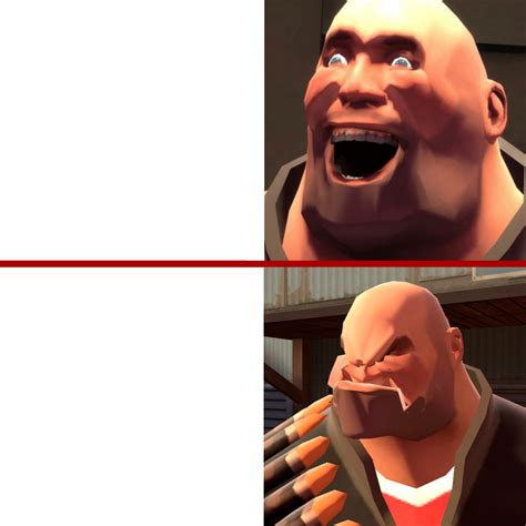 Oh look, another Heavy face reaction template thing. (This one transparent for the boys.) : r/tf2