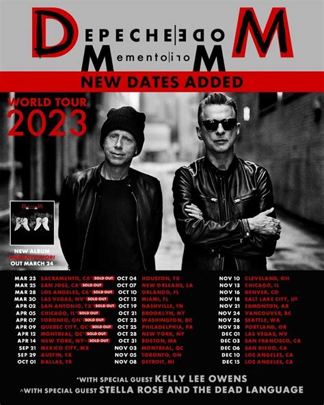 Depeche Mode Announce 29 Additional North American Dates on the Memento Mori World Tour - That ...