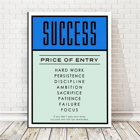 Inspirational Success quote wall art canvas poster – With love, Archipelago | Cita sobre posters ...