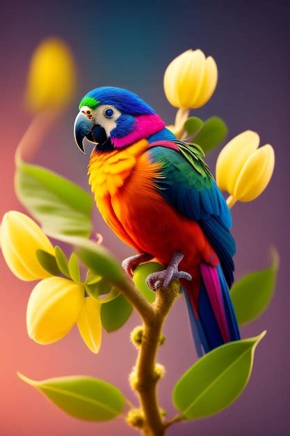 Premium AI Image | Parrot Cute Bird