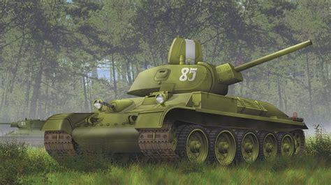 1920x1080 t-34-76, ww2, Soviet, tank, forest - Coolwallpapers.me!