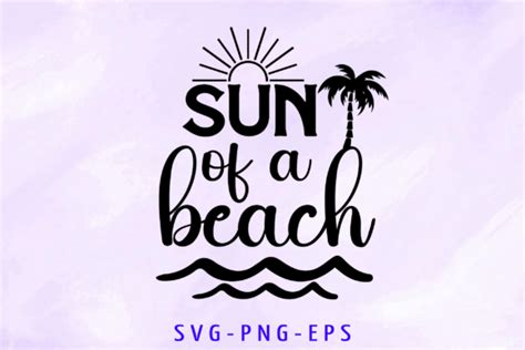 Sun of a Beach Svg Graphic by Sapphire Art Mart · Creative Fabrica