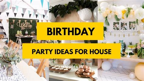 65+ Beautiful Birthday Party Ideas for House - YouTube