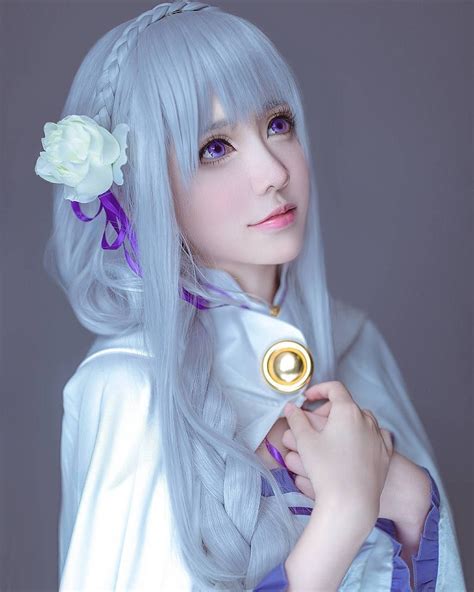 Self Emilia Cosplay From Re Zero Boudoir Version By | Hot Sex Picture