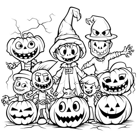 Cartoon Illustration Of Halloween Funny Characters Coloring Book, Grim Reaper, Grim, Reaper PNG ...