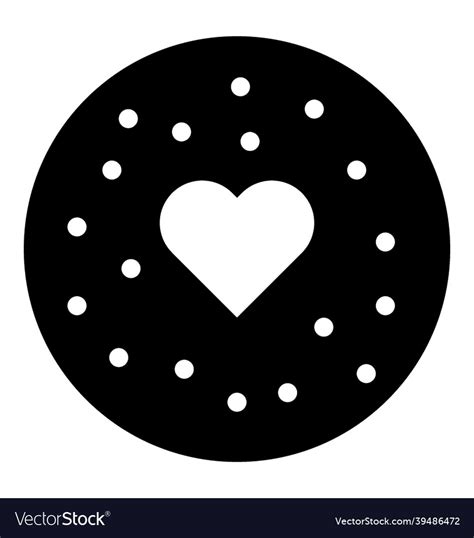 Heart cookie Royalty Free Vector Image - VectorStock