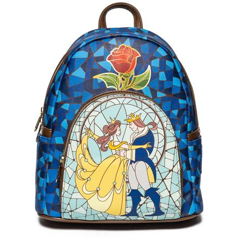 Buy Beauty and the Beast Stained-Glass Window Loungefly Backpack Online at Lowest Price in India ...