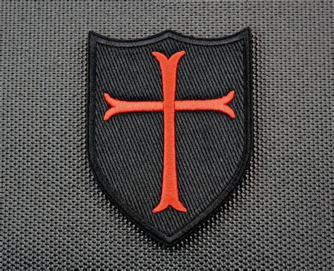 Premium Embroidered Crusader Shield Morale Patch – BritKitUSA